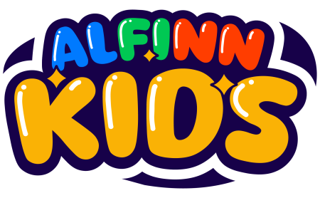 Alfinn kids logo Horizontal