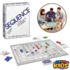 Sequence Strategy Board Game Imported Best Quality New Special Edition Sequence for Kids Hard Thick Laminated Board 15 x 20 Inches With Plastic Cards and Multicolor Chips For Adult Kids