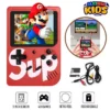SUP Game Box 400 In 1 Retro Video Game Rechargeable Single Player Portable Handheld Game Console Handheld Game PAD Gamebox for kids Connects with LCD / TV - Size Approx. 5 Inches - Red