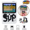 SUP Game Box 400 In 1 Retro Video Game Rechargeable Single Player Portable Handheld Game Console Handheld Game PAD Gamebox for kids Connects with LCD / TV - Size Approx. 5 Inches - White