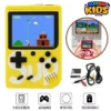 SUP Game Box 400 In 1 Retro Video Game Rechargeable Single Player Portable Handheld Game Console Handheld Game PAD Gamebox for kids Connects with LCD / TV - Size Approx. 5 Inches - Yellow