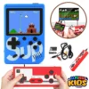 SUP 2 Player Game Box With Controller 400 In 1 Retro Video Game Rechargeable Portable Handheld Game Console Handheld Game PAD Gamebox for kids Connects with LCD / TV - Size Approx. 5 Inches - Blue