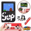 SUP 2 Player Game Box With Controller 400 In 1 Retro Video Game Rechargeable Portable Handheld Game Console Handheld Game PAD Gamebox for kids Connects with LCD / TV - Size Approx. 5 Inches - Black