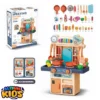 Water Spray Kitchen Toy Cooking Set For Kids Musical Lights Kids Kitchen Set Electric Mini Pretend Play Kitchen Toys Water Spray Kitchen Toy with Lights & Sounds for Kids - Random Color