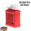 20000 Pcs Gel Balls For Gel Blasters Toygun - Gel Splatter Blaster Refill - Compatible with Gel Ball Blaster - 7.5mm Gel Beads - Gel Balls Water Play Beads Crystal Water Beads For Toy - Red
