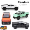 Tesla Cyber Truck Die-Cast Metal Toy Car With Lights & Sound - 1:36 Scale Alloy Children's Sports Model Car - Front Doors & Back Trunk Can Be Opened - Size Approx. 5 Inches - Assorted