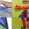 Play House Tent + 50 Soft Plastic Tent Balls Set For Kids - Tent Size Approx. 110cm and Each Ball Size 5.5cm - Assorted Color