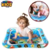 Water Play Mat For Baby With 6 Pcs Soft Floating Toys- Foldable Inflatable Tummy Time New Born Baby Water Pad - For 3 to 24 Months+ Baby - Size Approx. 28 Inches - Assorted Design