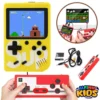 SUP 2 Player Game Box With Controller 400 In 1 Retro Video Game Rechargeable Portable Handheld Game Console Handheld Game PAD Gamebox for kids Connects with LCD / TV - Size Approx. 5 Inches - Yellow