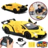 Remote Control Rechargeable Lamborghini Venono 4 Channel With Lights & Sound - Front Doors Open - 1:18 Scale Simulated Model Car - Yellow