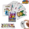 10 Pcs Pokemon Silver Foil Cards Anime Cartoon Pokemon English Version Tcg Card For Fans Rare Collection Card Child Toys Gifts