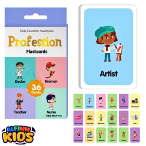 Profession Flash Cards Set For Kids