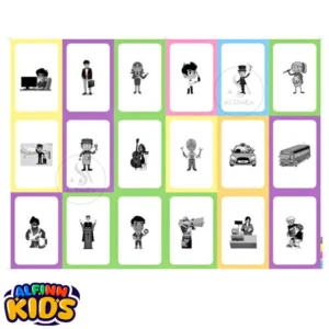 Profession Flash Cards Set For Kids