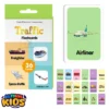 Traffic Flash Cards Set For Kids - Early Educational 36 Pcs flash cards