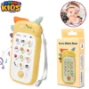 Baby phone toy Musical Mobile Phone for Infants & Toddlers ? Educational Teething Toy with Sounds ? Lights Music & Voice ? Pretend Play Telephone Gift for 6-18 Months Boys & Girls ? Random Color
