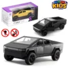 Tesla Cyber Truck Die-Cast Metal Toy Car - Without Lights & Sound - 1:36 Scale Alloy Children's Sports Model Car - Front Doors Can Be Opened - Size Approx. 5 Inches - Black