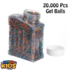 20000 Pcs Gel Balls For Gel Blasters Toygun - Gel Splatter Blaster Refill - Compatible with Gel Ball Blaster - 7.5mm Gel Beads - Gel Balls Water Play Beads Crystal Water Beads For Toy - Multicolor