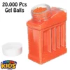 20000 Pcs Gel Balls For Gel Blasters Toygun - Gel Splatter Blaster Refill - Compatible with Gel Ball Blaster - 7.5mm Gel Beads - Gel Balls Water Play Beads Crystal Water Beads For Toy - Orange